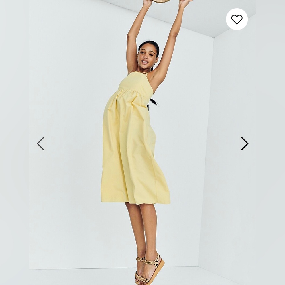 Madewell Summertime Cami Midi Dress in Dandelion with Pockets